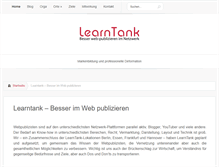 Tablet Screenshot of learntank.net